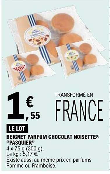 BEIGNET PARFUM CHOCOLAT NOISETTE “PASQUIER”