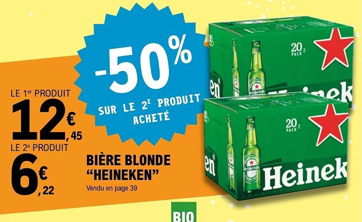 BIÈRE BLONDE “HEINEKEN”