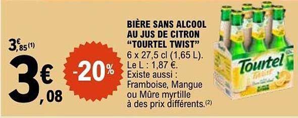 BIÈRE SANS ALCOOL AU JUS DE CITRON “TOUTEL TWIST”