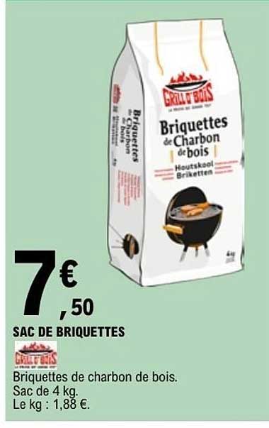Briquettes de charbon de bois
