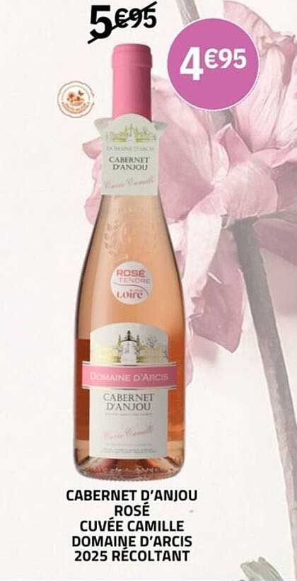 CABERNET D'ANJOU ROSÉ CUVÉE CAMILLE DOMAINE D'ARCIS 2025 RÉCOLTANT