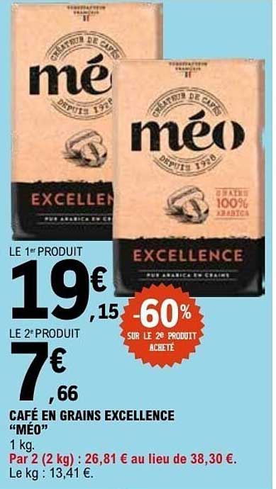 CAFÉ EN GRAINS EXCELLENCE “MÉO”