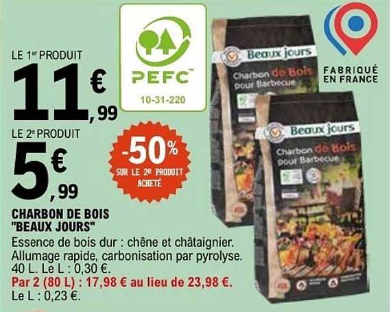 CHARBON DE BOIS "BEAUX JOURS"