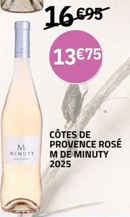 CÔTES DE PROVENCE ROSÉ M DE MINUTY 2025