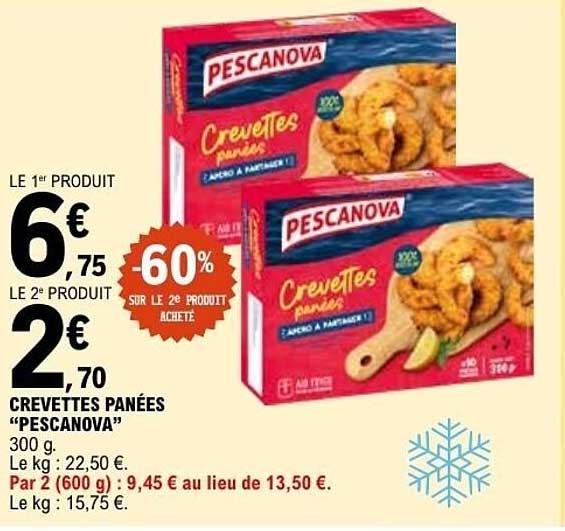 CREVETTES PANÉES “PESCANOVA”