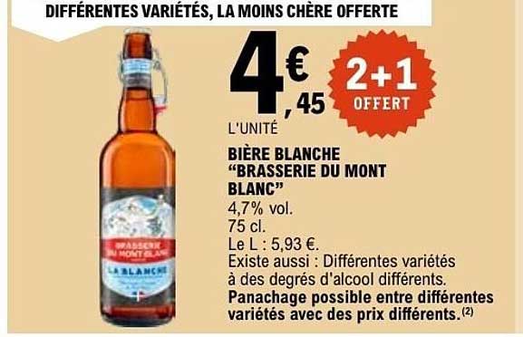 DIFFÉRENTES VARIÉTÉS, LA MOINS CHÈRE OFFERTE