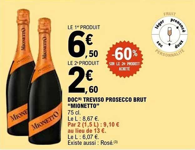 DOC(6) TREVISO PROSECCO BRUT “MIONETTO”
