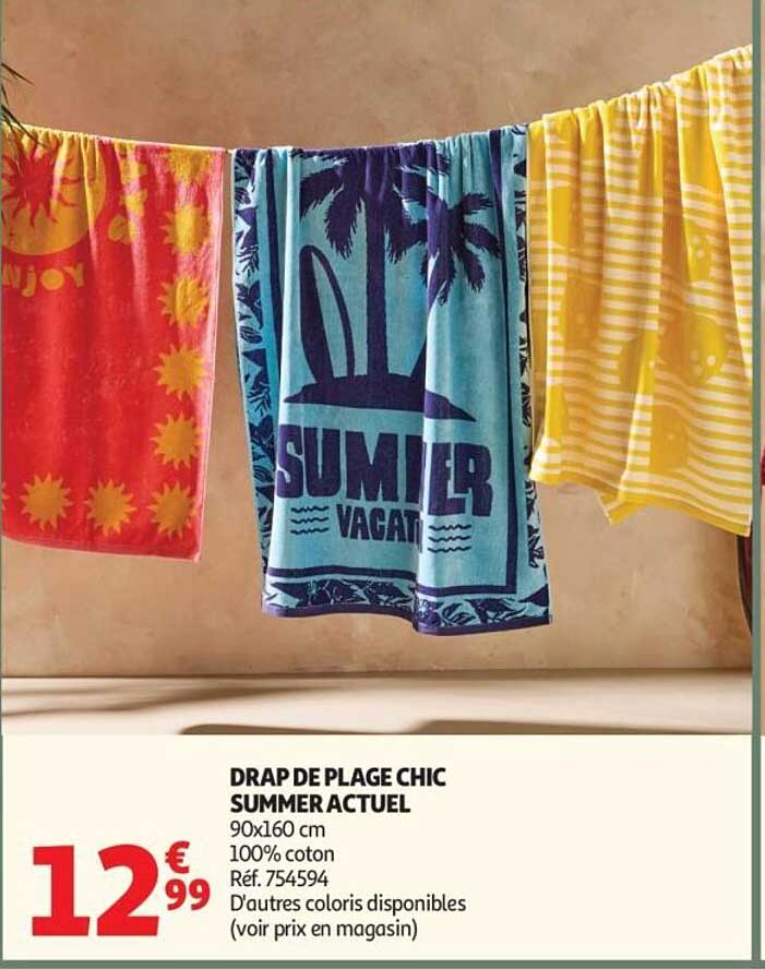 DRAP DE PLAGE CHIC SUMMER ACTUEL