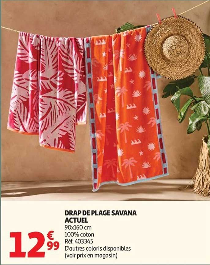 DRAP DE PLAGE SAVANA ACTUEL