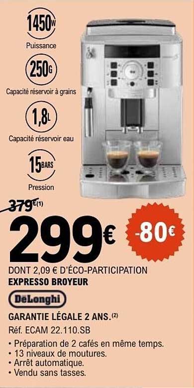 EXPRESSO BROYEUR De'Longhi