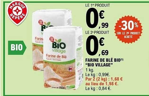 FARINE DE BLÉ BIO "BIO VILLAGE"