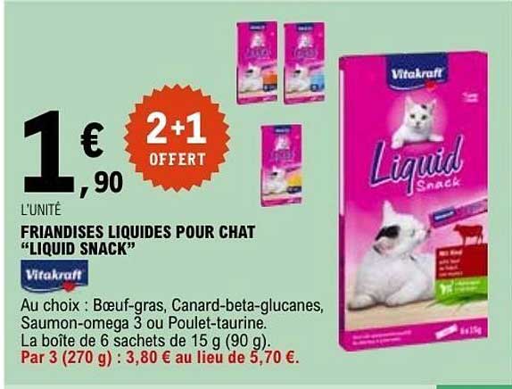 FRIANDISES LIQUIDES POUR CHAT “LIQUID SNACK”