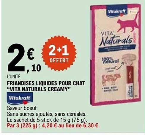 FRIANDISES LIQUIDES POUR CHAT “VITA NATURALS CREAMY”