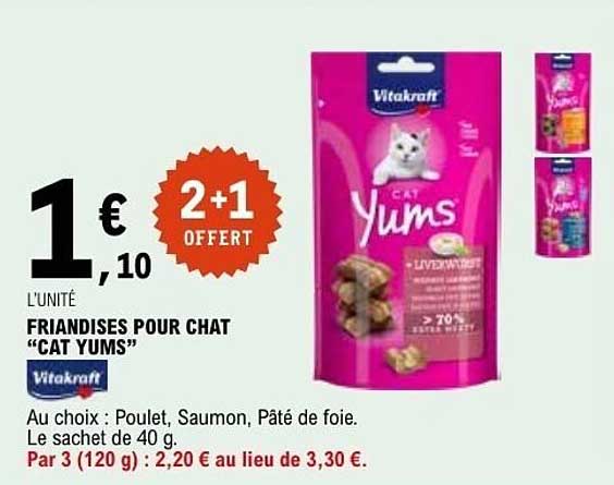 FRIANDISES POUR CHAT “CAT YUMS”