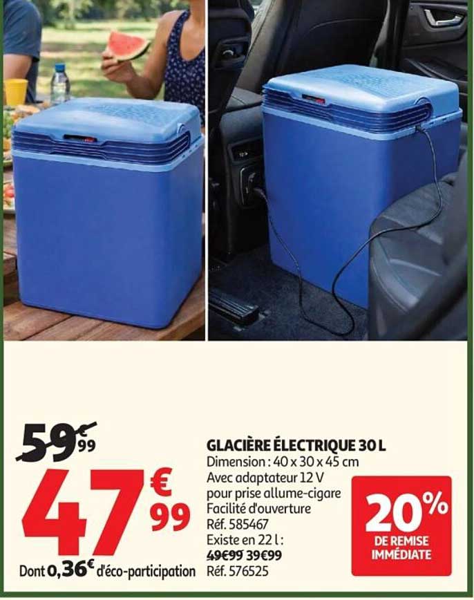 GLACIÈRE ÉLECTRIQUE 30 L