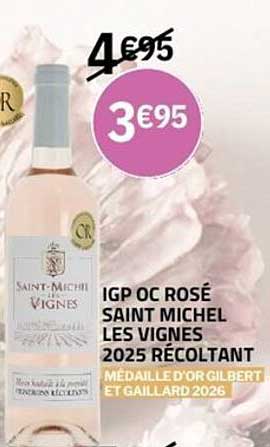 IGP OC ROSÉ SAINT MICHEL LES VIGNES 2025 RÉCOLTANT