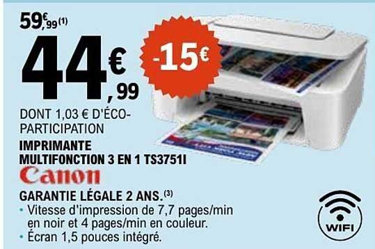IMPRIMANTE MULTIFONCTION 3 EN 1 TS3751I