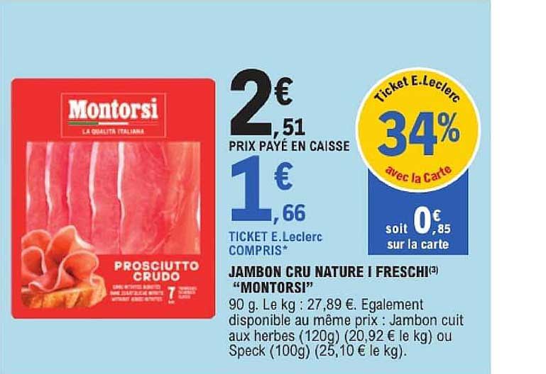 JAMBON CRU NATURE | FRESCHI “MONTORSI”