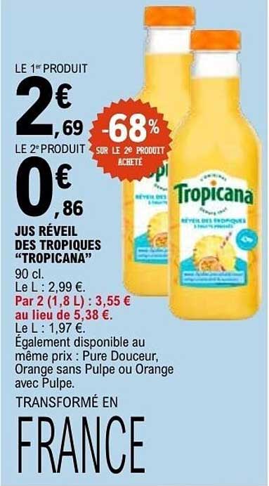 JUS RÉVEIL DES TROPIQUES "TROPICANA"