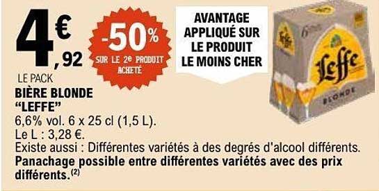 LE PACK BIÈRE BLONDE “LEFFE”
