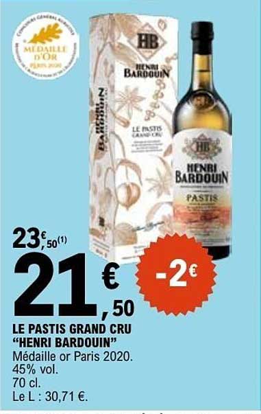 LE PASTIS GRAND CRU “HENRI BARDOUIN”