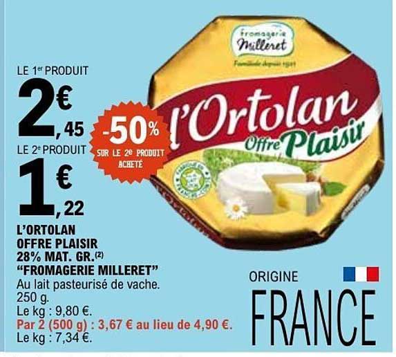 L’ORTOLAN OFFRE PLAISIR