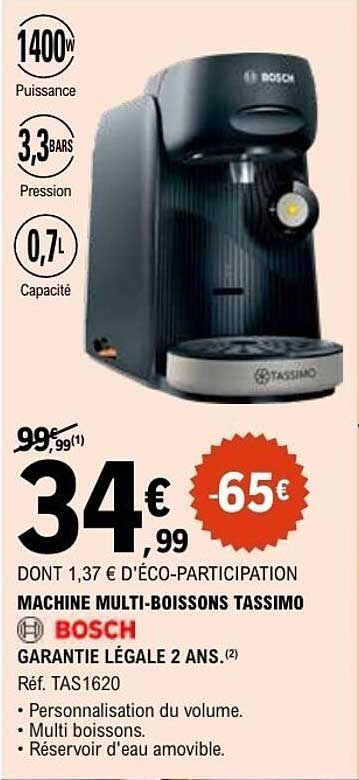 MACHINE MULTI-BOISSONS TASSIMO BOSCH