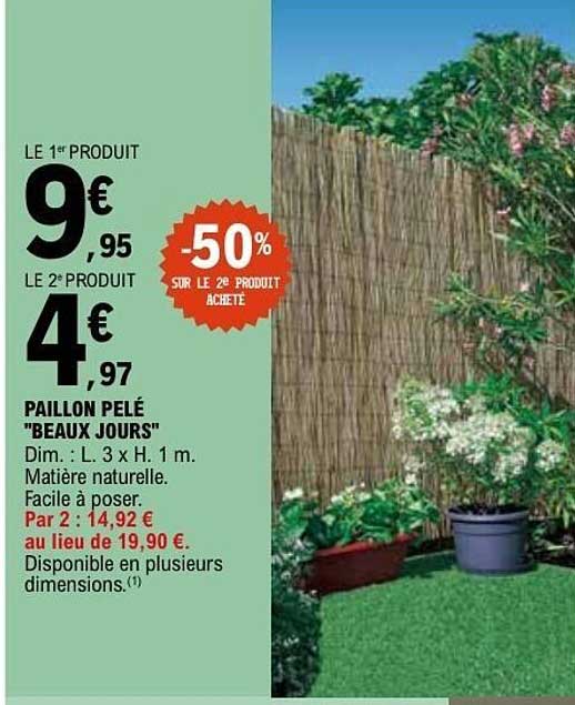 PAILLON PELÉ "BEAUX JOURS"