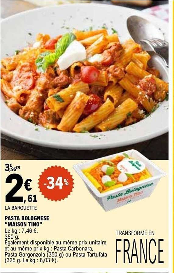 PASTA BOLOGNESE “MAISON TINO”