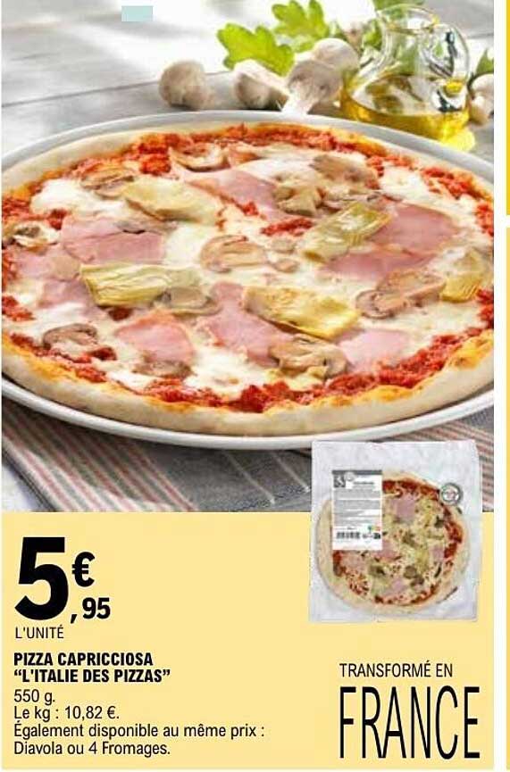 PIZZA CAPRICCIOSA “L’ITALIE DES PIZZAS”