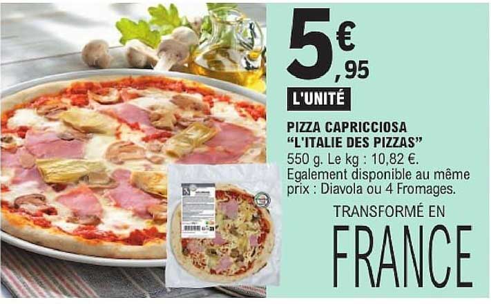 PIZZA CAPRICCIOSA "L'ITALIE DES PIZZAS"