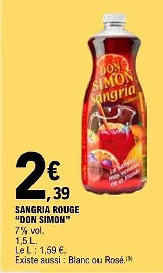 SANGRIA ROUGE “DON SIMON”