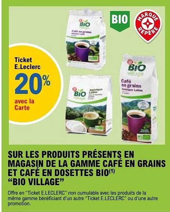 Ticket E.Leclerc 20% avec la Carte