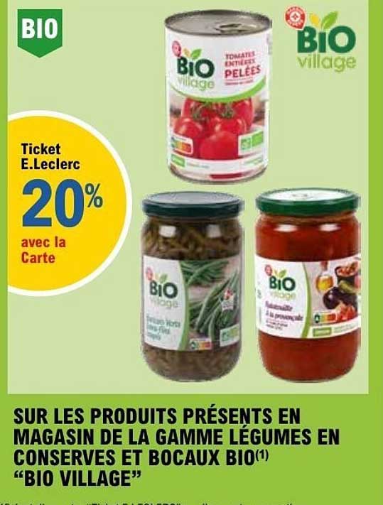 Ticket E.Leclerc 20% avec la Carte