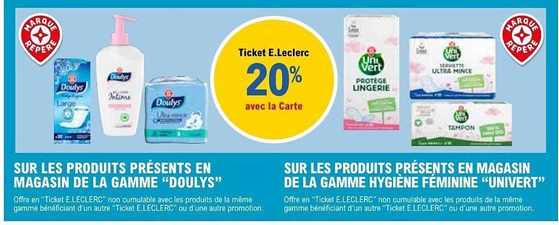 Ticket E.Leclerc 20% avec la Carte