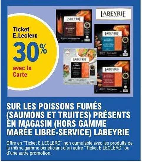 Ticket E.Leclerc 30% avec la Carte