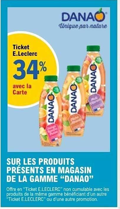 Ticket E.Leclerc 34% avec la Carte