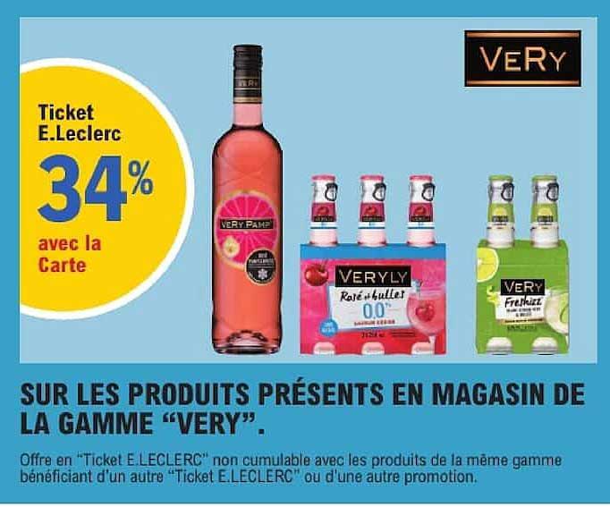 Ticket E.Leclerc 34% avec la Carte