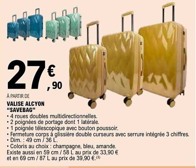 VALISE ALCYON “SAVEBAG”