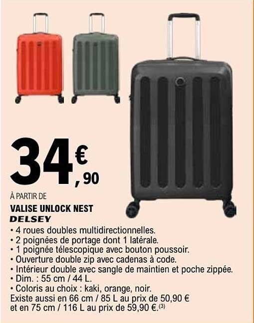 VALISE UNLOCK NEST DELSEY