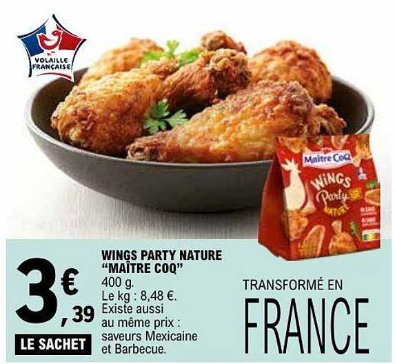 WINGS PARTY NATURE "MAÎTRE COQ"