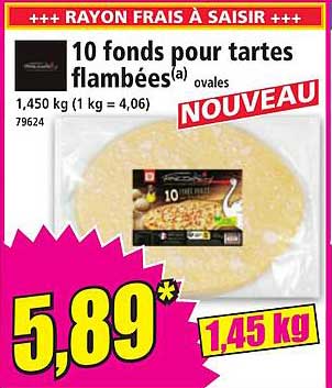 10 fonds pour tartes flambées ovales - NOUVEAU
