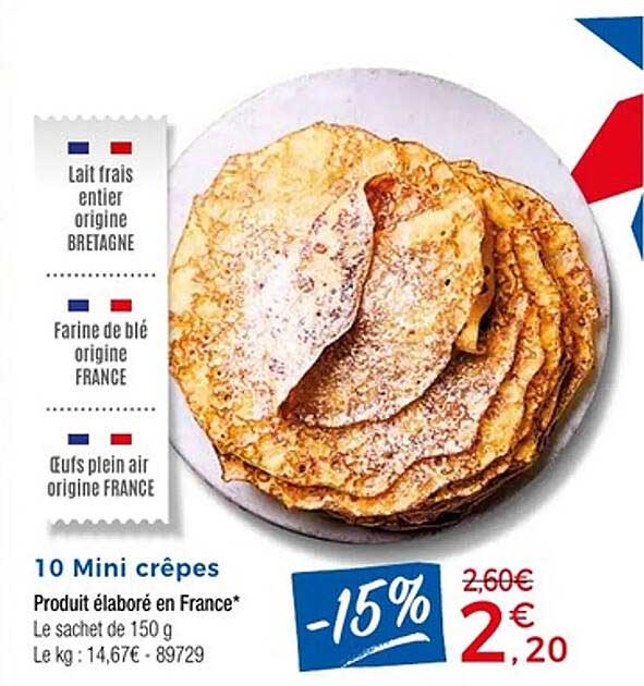 10 Mini crêpes