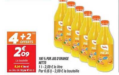 100 % PUR JUS D'ORANGE NETTO