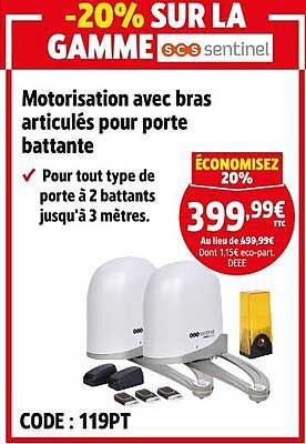 -20% SUR LA GAMME SCS sentinel