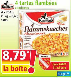 4 tartes flambées alsaciennes