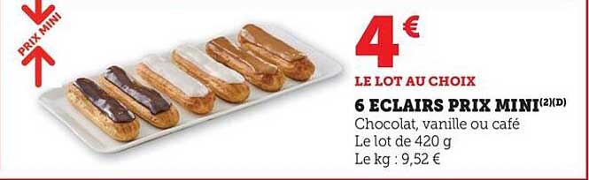 6 ECLAIRS PRIX MINI