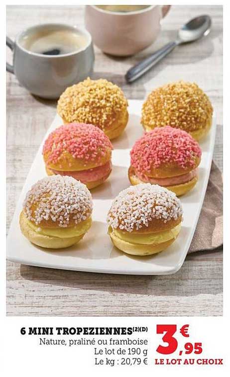 6 MINI TROPEZIENNES(2)(D)