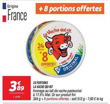 + 8 portions offertes