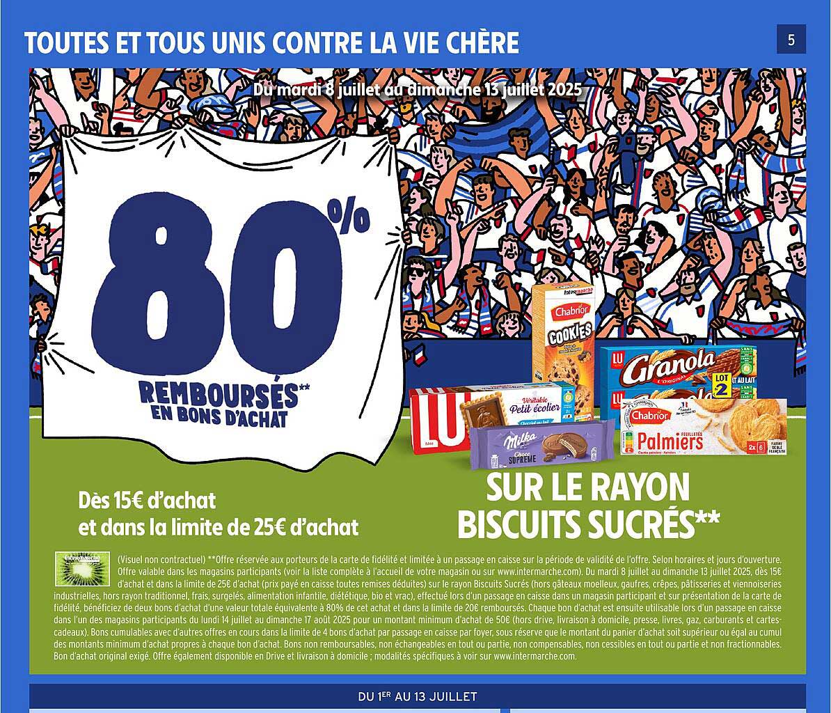 80% REMBOURSÉS EN BONS D'ACHAT